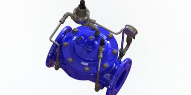 Valve de décharge de pression d'eau sans fuite avec système d'eau en fer ductile RAL 5010 bleu