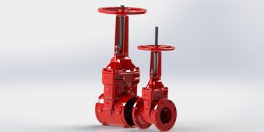 Type de flange ou de rainure Ul Valve de porte Tête non montante Fer ductile résistant