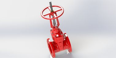 2-12 Ul Fm Valve de porte à fusion liée couche époxy raccordée à des brides pour la protection contre les incendies