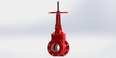 Classe 125/150 Pression UL FM Valve de porte roue de main Opération revêtement époxy lié par fusion