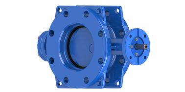 Disque DI anneau en acier inoxydable soupape papillon revêtu d'époxy engrenage de ver disponible