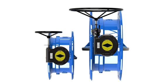 Valve à papillon double excentrique avec une plage de pression de 0 à 2,5 MPa Corps en fer ductile et fonctionnement manuel pour utilisation industrielle