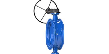 Ventilateur de papillon double excentrique revêtu d'acier inoxydable à disque DI PN10 PN16
