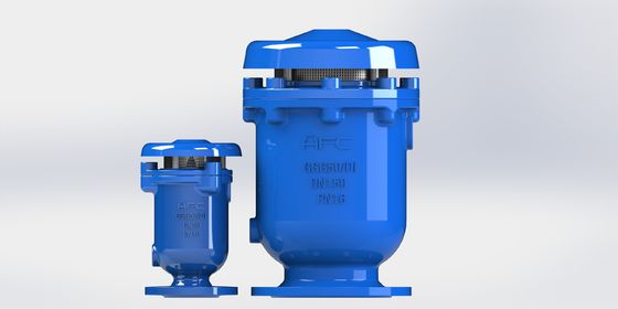 Valve de dégagement d'air à combinaison de fer ductile de 50 à 300 mm à triple fonction pour les systèmes de fluides industriels