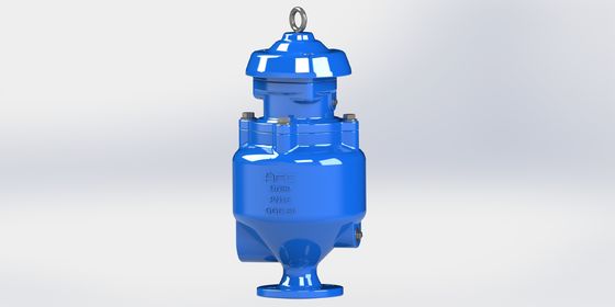 Valve de dégagement d'air d'égout en fer ductile avec connexion flange/fil pour systèmes d'égout DN50-DN200
