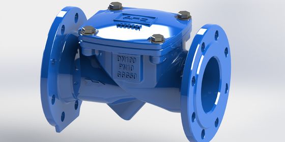 Clapet anti-retour à battant flexible certifié ISO avec joint EPDM et indice de pression PN10 pour systèmes de canalisation