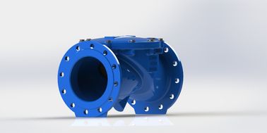 Clapet de non-retour oscillant flexible certifié ISO pour l'eau avec corps en fonte ductile, plage de température 0-80°C