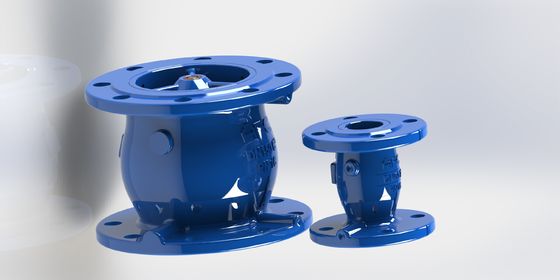 Valve de freinage à étanchéité douce à pression PN25 et construction en fer ductile pour applications industrielles