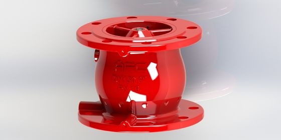 Clapet anti-retour en fonte ductile avec fermeture rapide et connexion d'extrémité à bride pour systèmes de traitement de l'eau