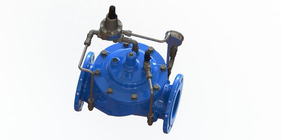 Valve de maintien de la pression en fer ductile PN25 avec connexion par bride pour un contrôle fiable de la pression
