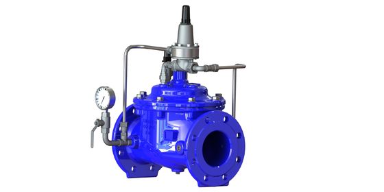 PN25 Valve de maintien de la pression maximale avec construction en fer ductile pour des applications à 0-80 °C