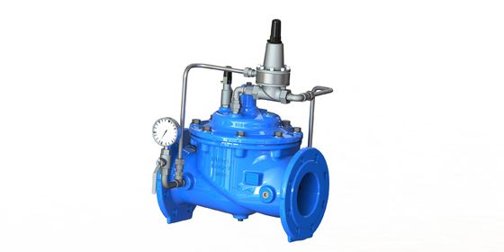 PN10 Valve de maintien de la pression minimale avec construction en fer ductile et raccordement en bride