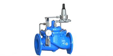 PN25 Valve de maintien de la pression en fer ductile à extrémité en bride pour liquide d'eau