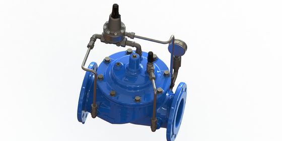 PN25 Valve de maintien de la pression maximale avec construction en fer ductile pour des applications à 0-80 °C