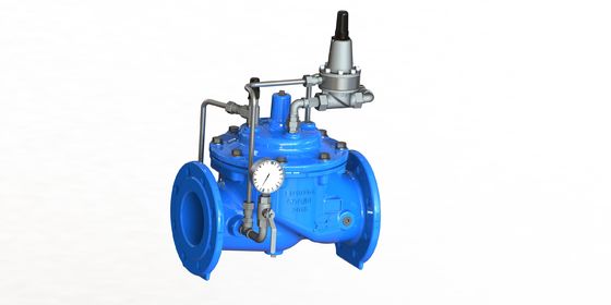 PN25 Valve de maintien de la pression maximale avec construction en fer ductile pour des applications à 0-80 °C