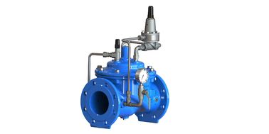 PN25 Valve de maintien de la pression en fer ductile à extrémité en bride pour liquide d'eau
