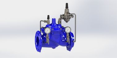SS304 Valve de régulation de débit pilotée PN10/16/25 Ral5005 Pour une plage de température de 0 à 80 °F