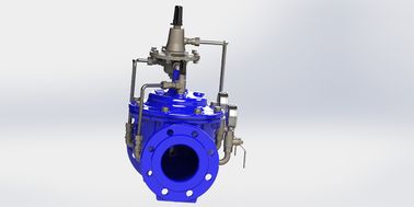 Valve de régulation du débit en acier inoxydable EPDM Seal PN10 actionnée par un tuyau de régulation en fer ductile