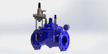 Manuel Bleu Ral5005 soupape de régulation de débit en acier inoxydable pour tuyaux en fer ductile modèle A400
