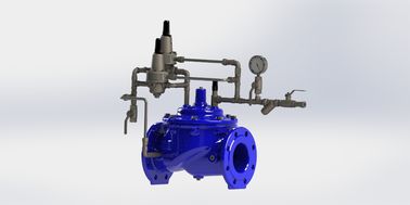 Connexion à l'extrémité de la bride Valve de diaphragme hydraulique avec renforcement en nylon et diaphragme EPDM