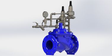 Ventilateur de régulation de la pression précise de l'extrémité de la bride Dynamiquement EPDM PN10-25 Bleu EN1074-5