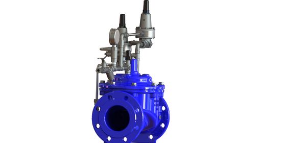 Valve anti-surge PN25 avec connexion de la fin de la bride et renforcement en nylon avec diaphragme EPDM