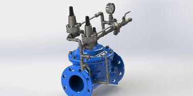 Connexion à l'extrémité de la bride Valve de diaphragme hydraulique avec renforcement en nylon et diaphragme EPDM