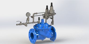Ventilateur de régulation de la pression précise de l'extrémité de la bride Dynamiquement EPDM PN10-25 Bleu EN1074-5