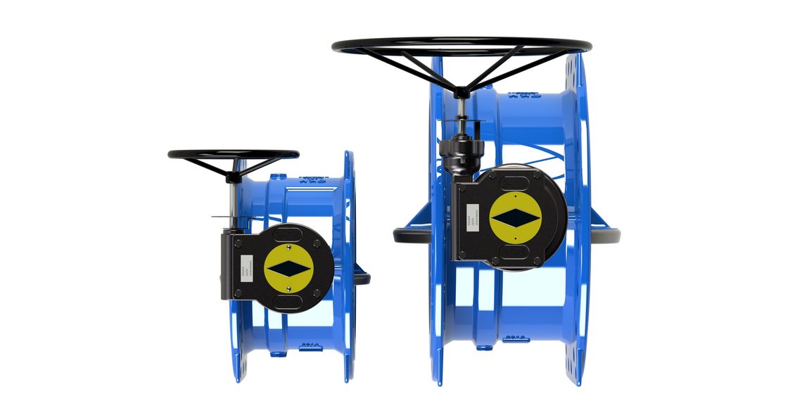 Valve à papillon double excentrique avec une plage de pression de 0 à 2,5 MPa Corps en fer ductile et fonctionnement manuel pour utilisation industrielle