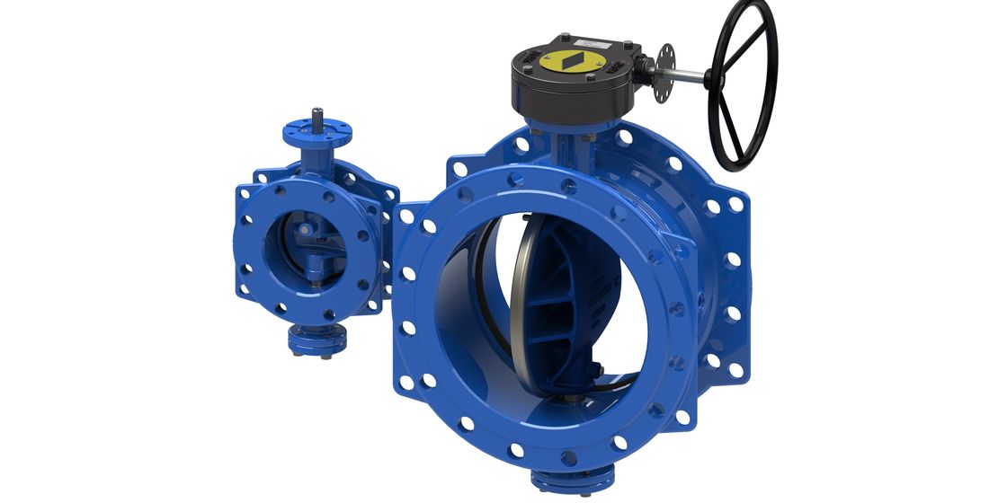 Vanne papillon double excentrique BS ANSI pour eau avec certification ISO