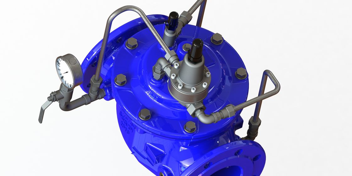Valve de maintien de la pression de la connexion de la bride avec une taille de 2 à 40 pouces en fer ductile et une plage de température de 0 à 80 °C