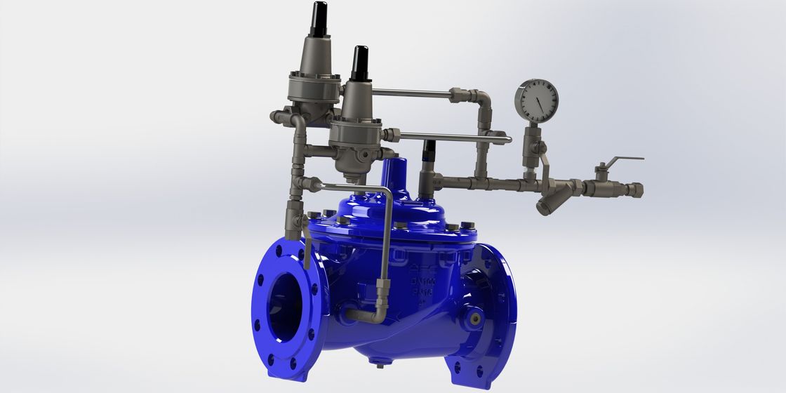 Type d'actionnement manuel Valve d'anticipation des surtensions avec connexion à l'extrémité de la bride et pression maximale de PN25