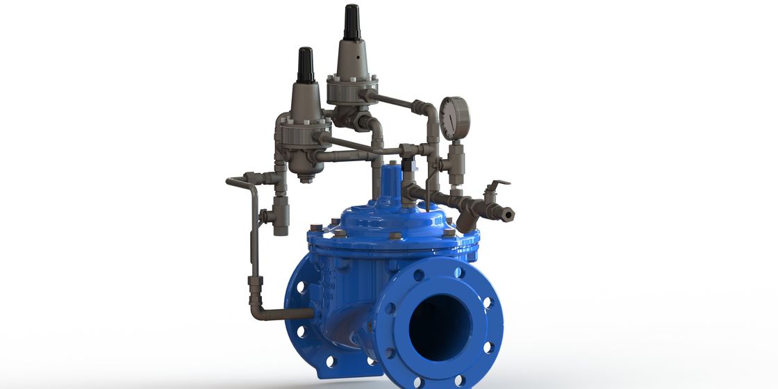 Valve d'anticipation des surtensions avec connexion à l'extrémité de la bride, diaphragme EPDM et actionnement manuel pour les systèmes d'eau