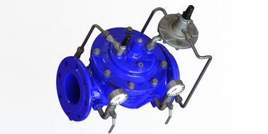 Type diaphragme en nylon hydraulique de globe de renfort des valves de contrôle de flux EPDM
