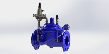Valve de contrôle de débit à port complet avec finition bleue Ral5005 et code de modèle A400 pour les applications à 0-80 degrés Fahrenheit